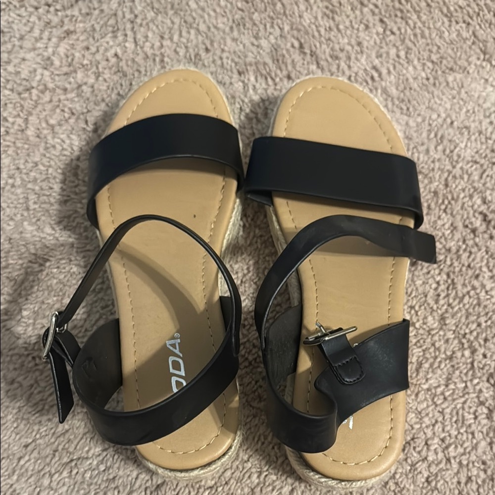 Black Strappy Sandals